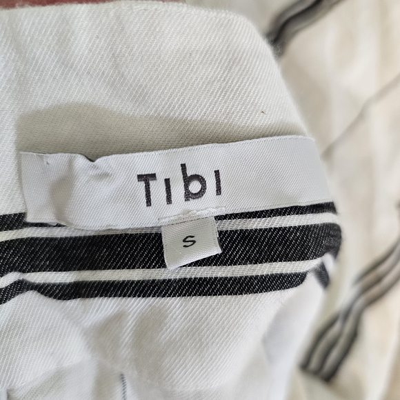 Tibi Striped Mock Neck Top - Picture 7 of 10